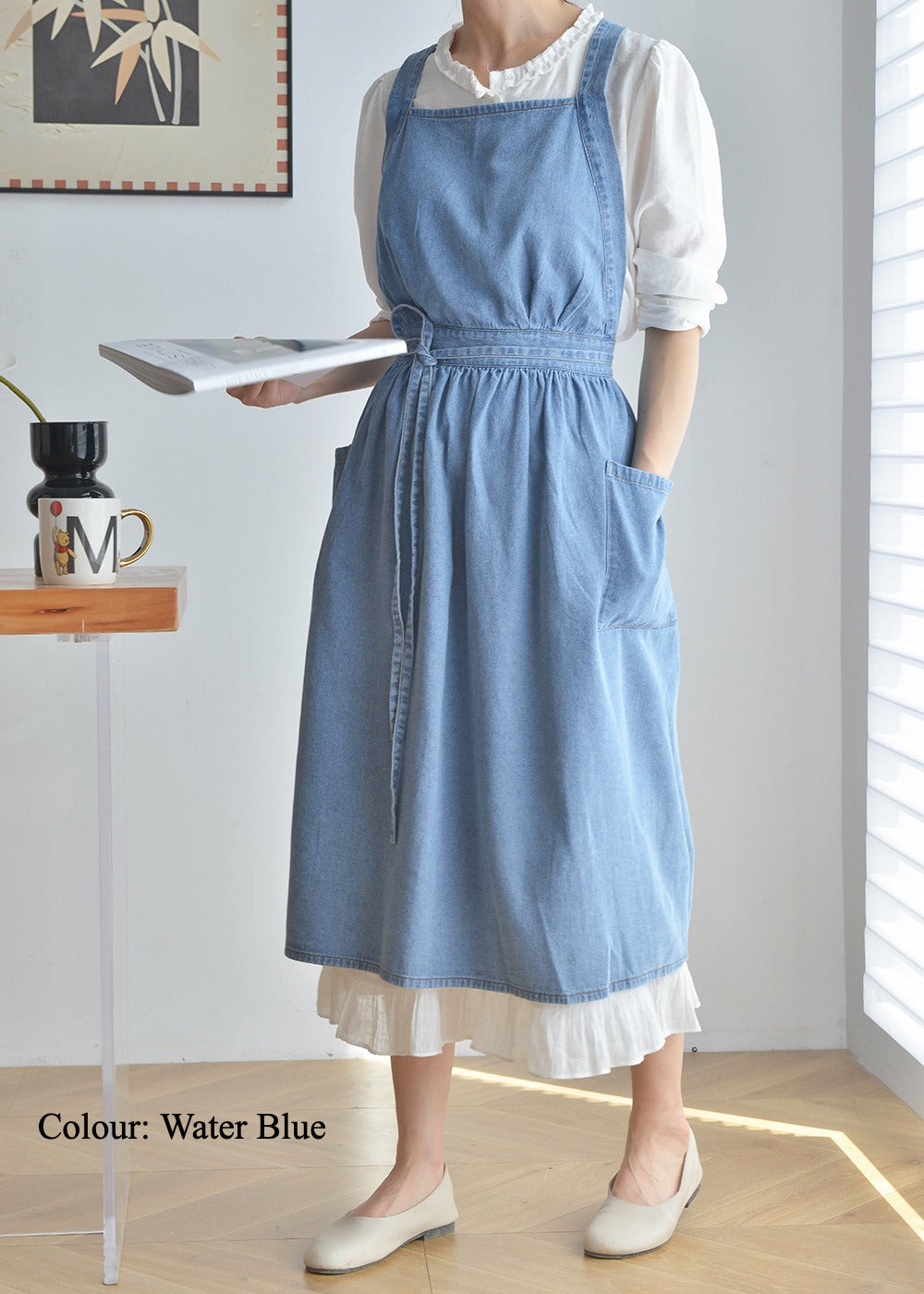 Gohobi Korean Denim Cotton Apron