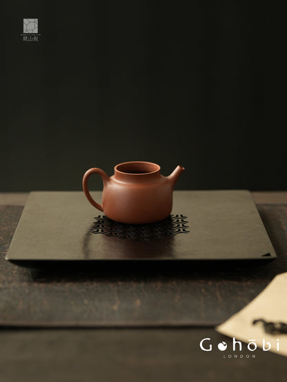 [賦山敘 x Gohobi] Gohobi Pure Titanium Tea Tray – Square Dry Brew Tea Table with Water Storage