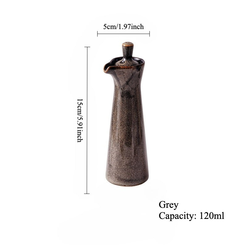 Gohobi Japanese Kiln-Change Ceramic Condiment Bottle