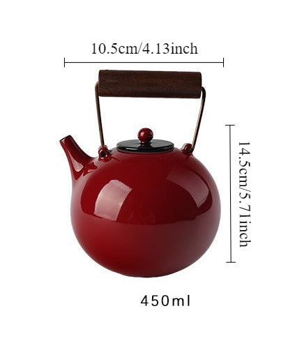 Gohobi Japanese Red Beam Teapot – Alcohol Lamp Style Tea Brewer