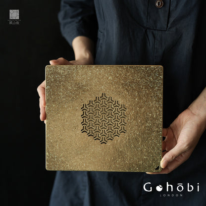 [賦山敘 x Gohobi] Gohobi Pure Titanium Tea Tray – Square Dry Brew Tea Table with Water Storage