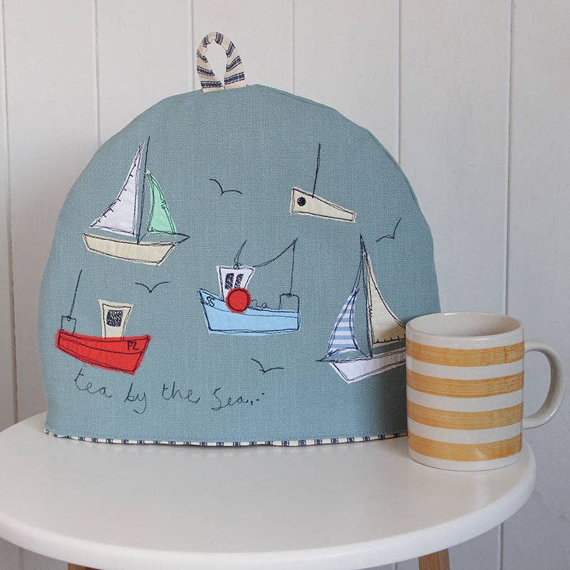 Poppy Treffry Boats Tea Pot Cosy [Made in the UK]