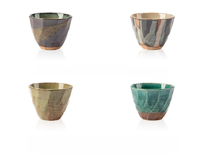 Gohobi Japanese Minoyaki Retro Coarse Pottery Teacup – Wabi Sabi Handmade Ceramic Master Cup | Made in Japan