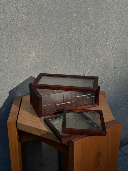 Gohobi Taiwanese Patterned Glass Coaster & Storage Box