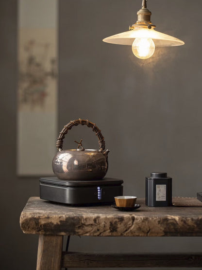 [蔓生敘古x Chingshui Tang] Kitamura One-Piece Forged Silver Teapot – 424g Hand-Hammered Fine Silver Teaware by Kitamura Studio