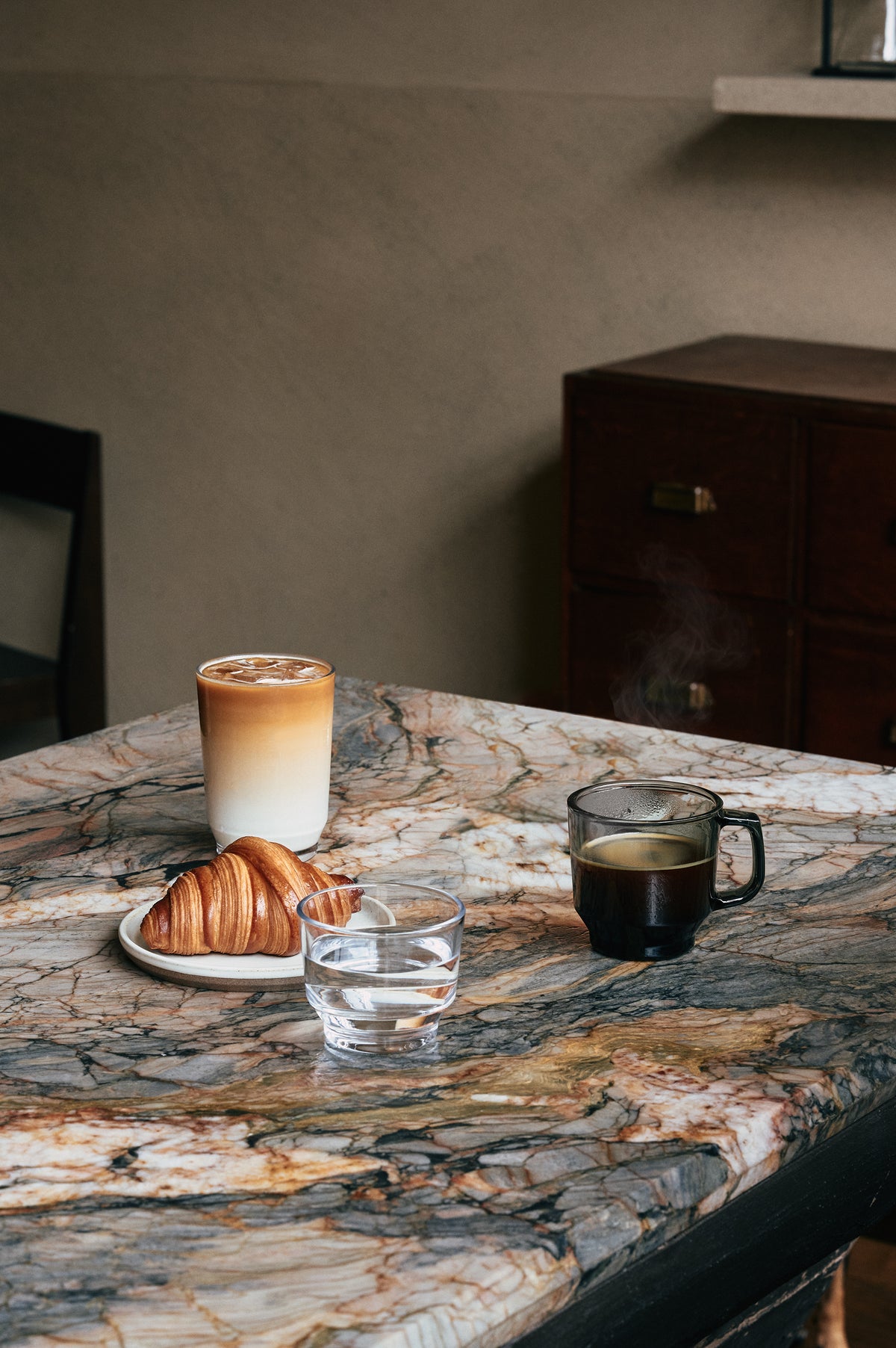 Kinto LUX glass expresso cup 80ml/ cup 250ml / mug 280ml/ 360ml Saucer 110mm/ 150mm