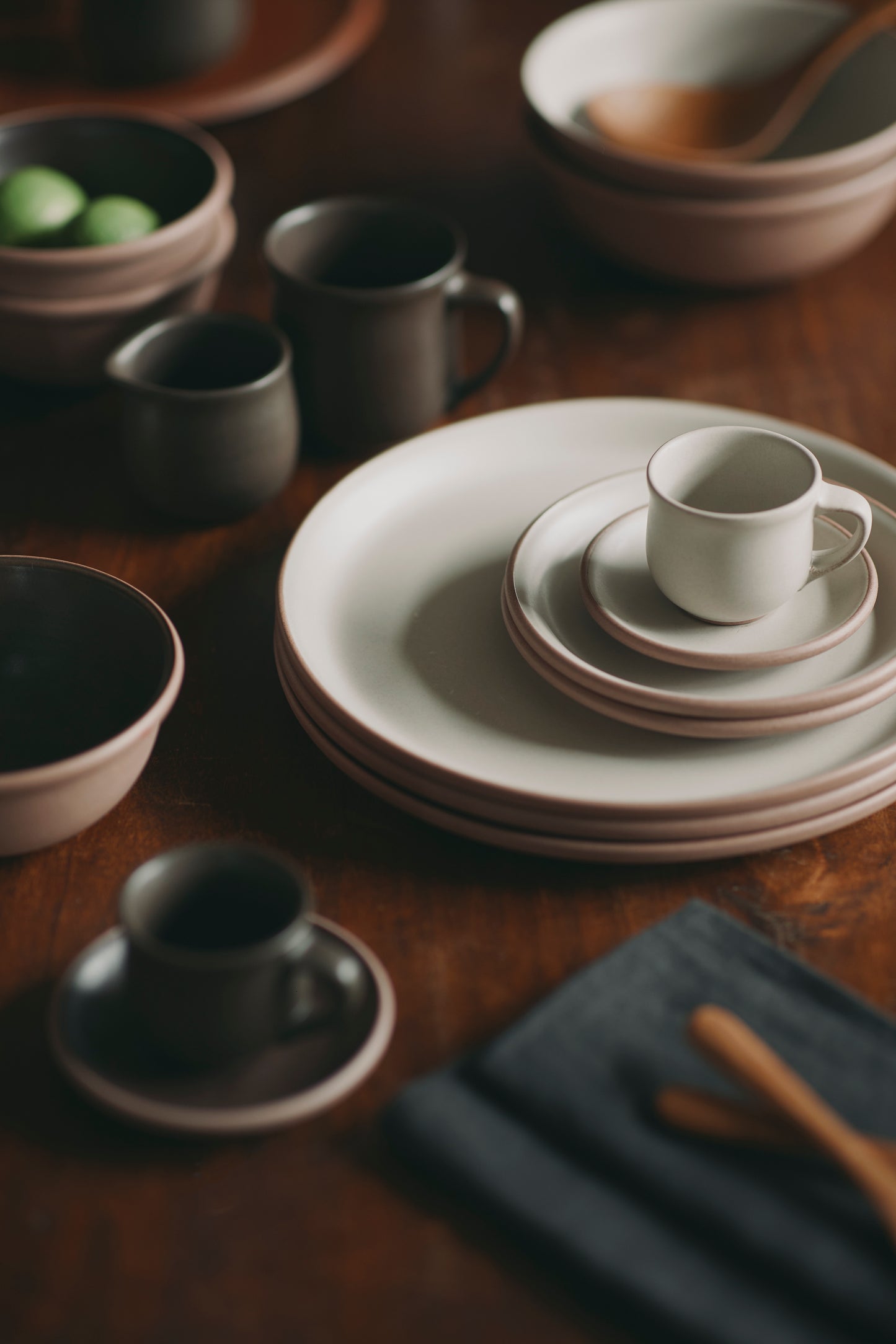 Kinto MUI Ceramic Cup & Saucer 90ml/ 300ml