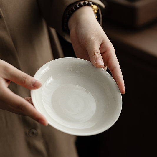 Gohobi Plant Ash Ceramic Multi-Purpose Tea Disc – Gongfu Dry Brewing and Refreshment Plate