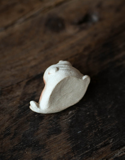 Gohobi Yixing Purple Clay Seal Tea Pet – Handmade Marine Animal Zisha Ornament