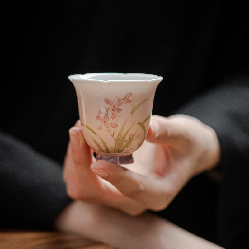 Gohobi Hand-Painted Orchid Master Cup