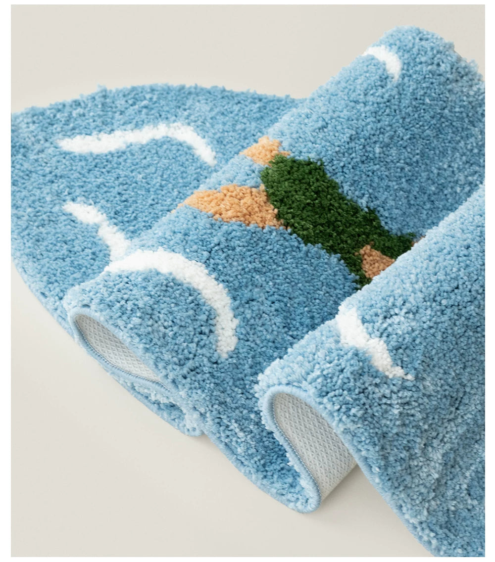Gohobi Dopamine Tufted Surfboard Bedside Rug