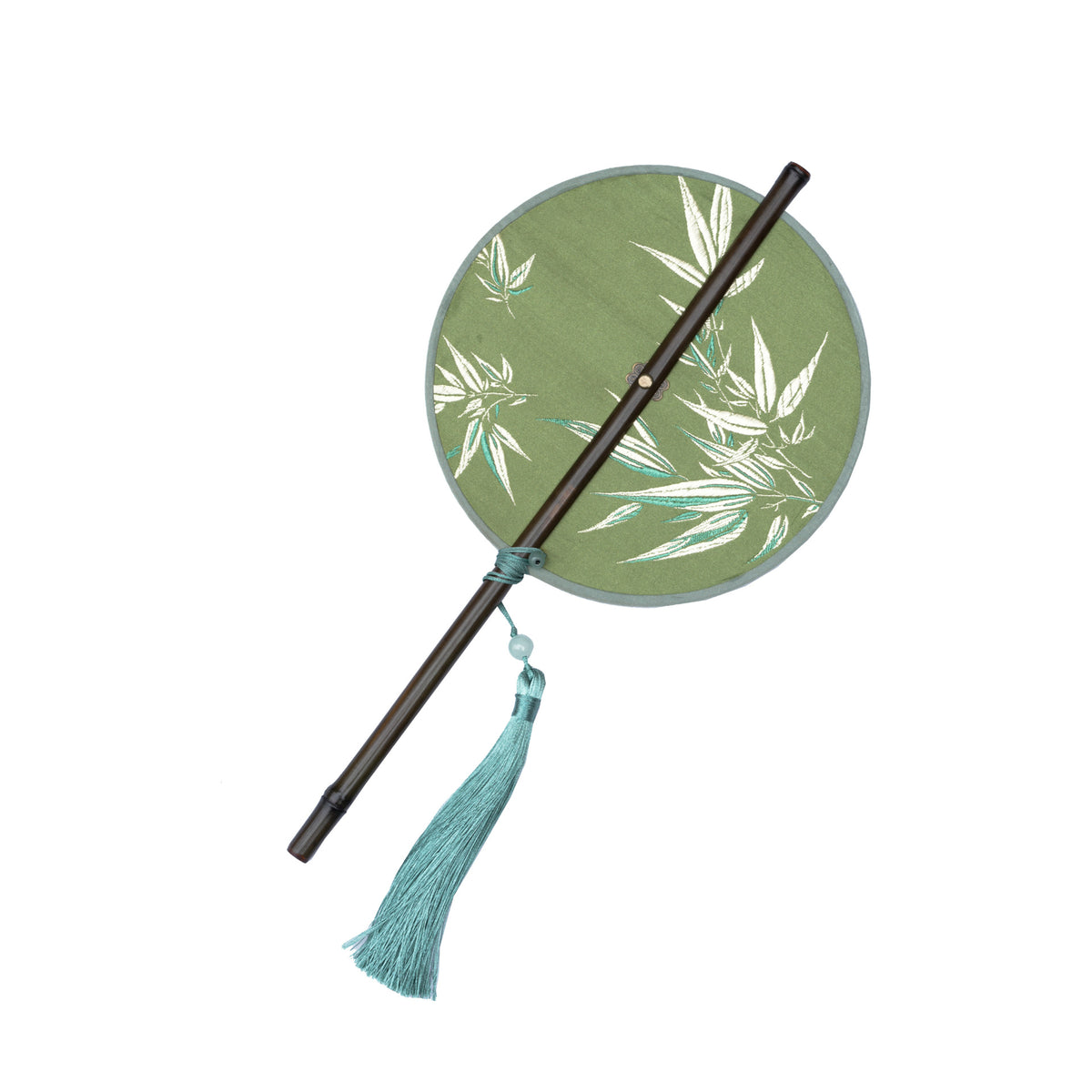 Gohobi Song Dynasty Style Round Hand Fan – Chinese Bamboo Handle Fan