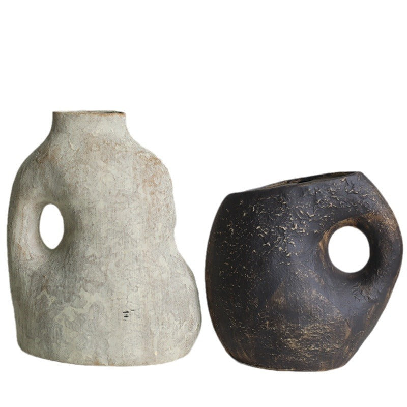Gohobi Earth Colour Modern-Style Ceramic Vase