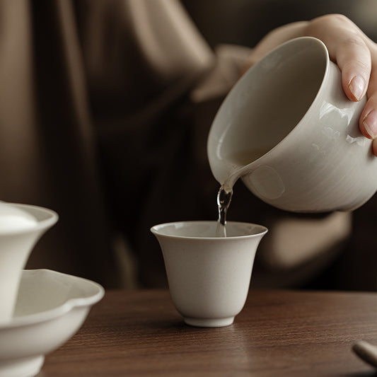 Gohobi Wood Ash Glaze Master Cup – Handmade Traditional Gongfu Tea Tasting Cup