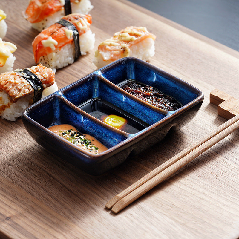 Gohobi Retro Creative Three-Compartment Plate