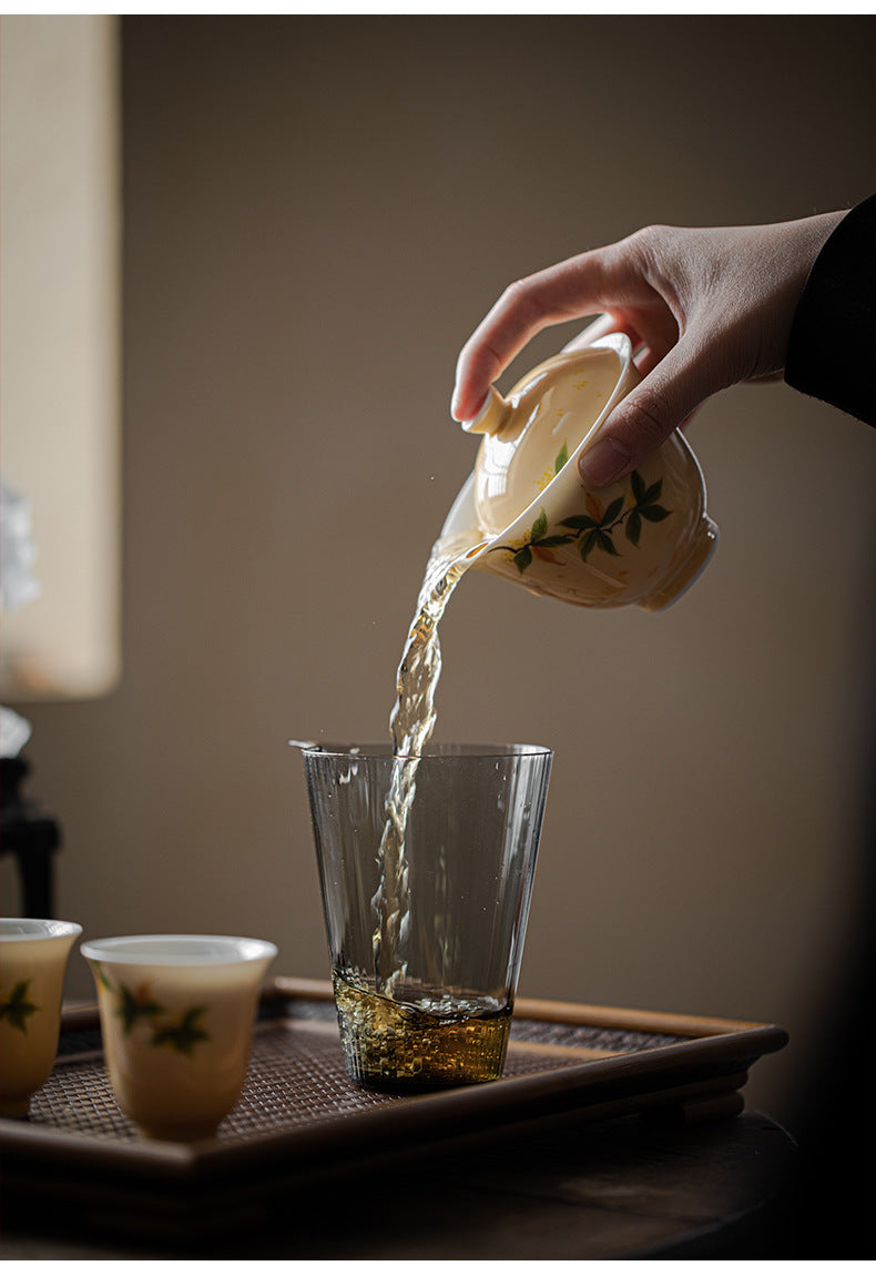 Gohobi Hand-Painted Osmanthus Rabbit Gaiwan