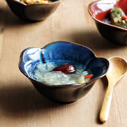 Gohobi Floral Edge Ceramic Bowl