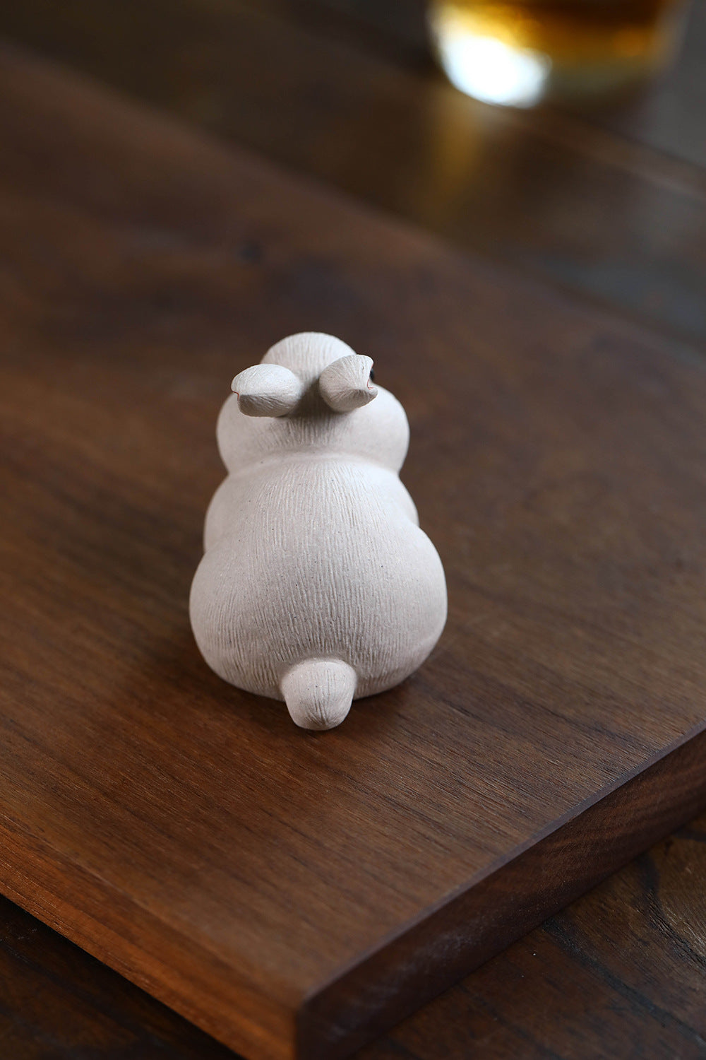 Gohobi Yixing Purple Clay Rabbit Tea Pet – Handmade Zodiac Bunny Tea Table Ornament
