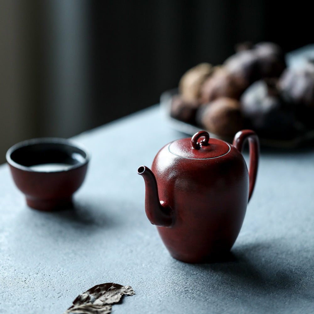 Gohobi Handmade Forbidden City Red Teapot