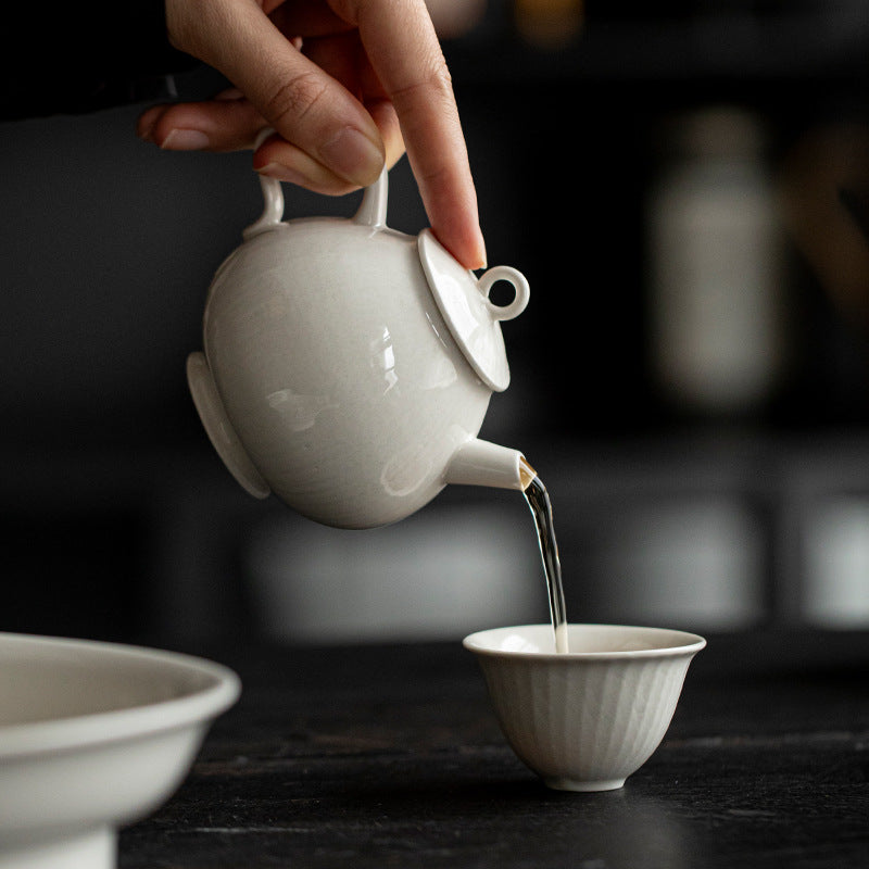 Gohobi Japanese-Style Grass Ash Glaze Teapot