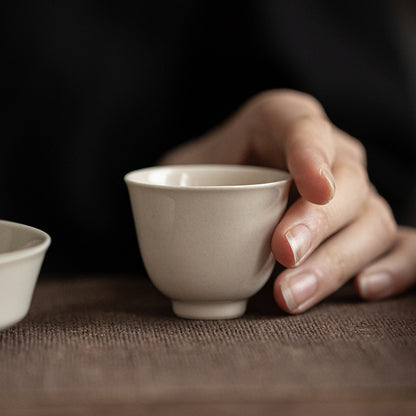 Gohobi Japanese Grass Ash Glaze Handmade Master Cup