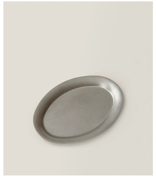 Gohobi Vintage-Style 304 Stainless Steel Oval Plate