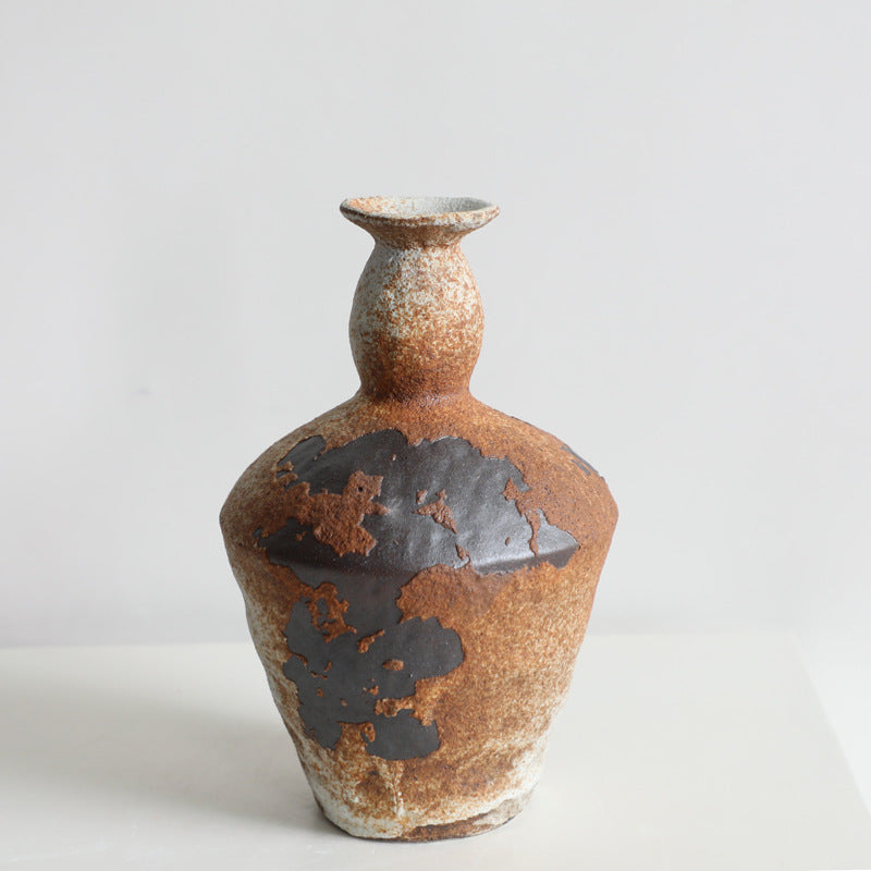 Gohobi Wabi-Sabi Style Coarse Pottery Vase