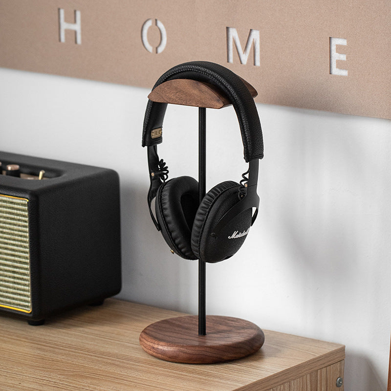 Gohobi Black Walnut Wooden Headphone Stand