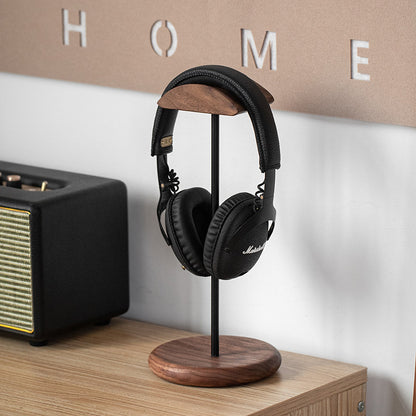 Gohobi Black Walnut Wooden Headphone Stand