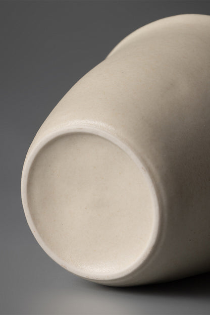 Gohobi Jingdezhen Handmade Matte White Ceramic Teacup