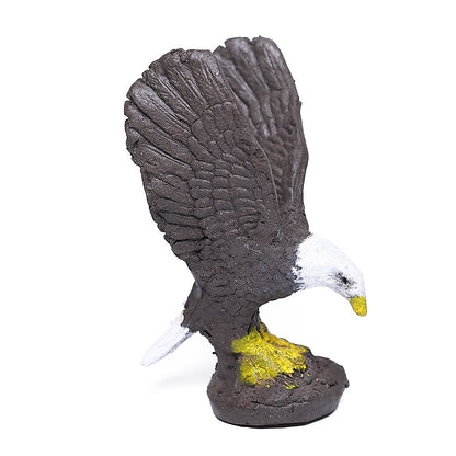 Gohobi Yixing Purple Clay Eagle Tea Pet – Hand-Painted Bird Ornament
