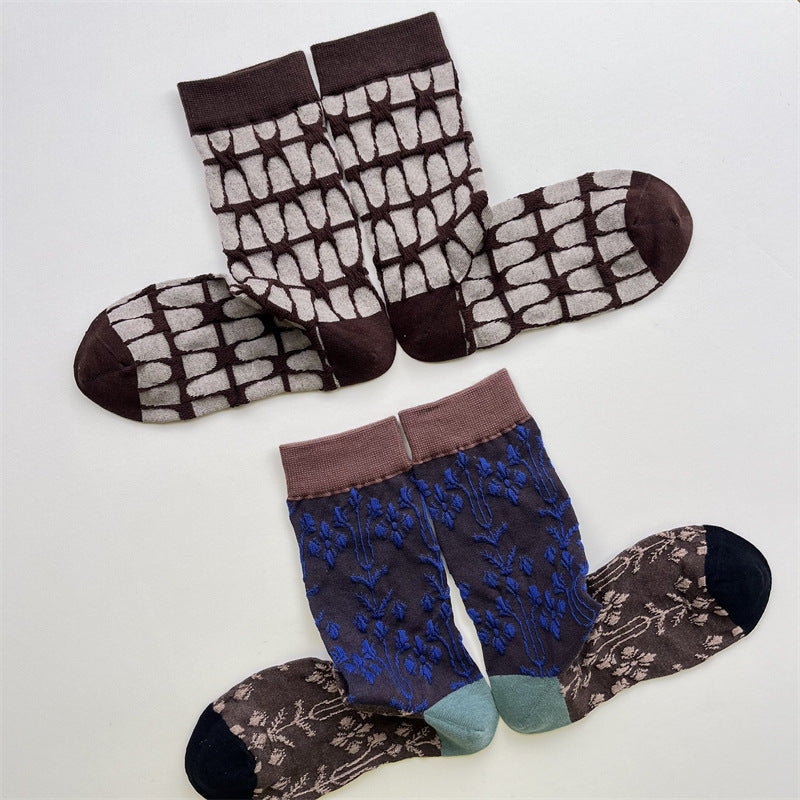 Gohobi Japanese-Inspired Embossed Socks