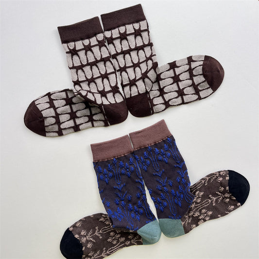 Gohobi Japanese-Inspired Embossed Socks