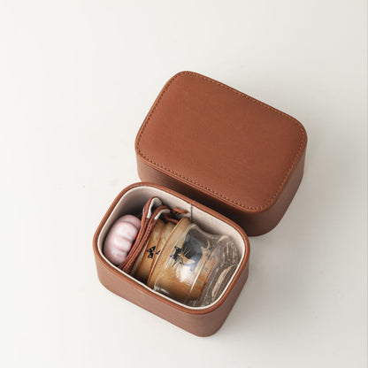 Gohobi Chi Wildcat Ceramic Travel Tea Set