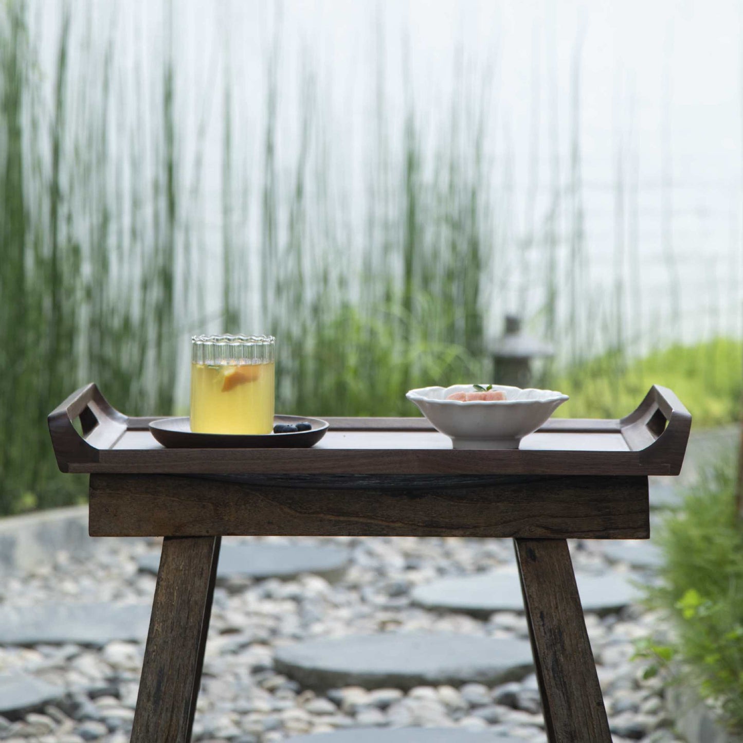 Gohobi Black Walnut Solid Wood Tea Tray