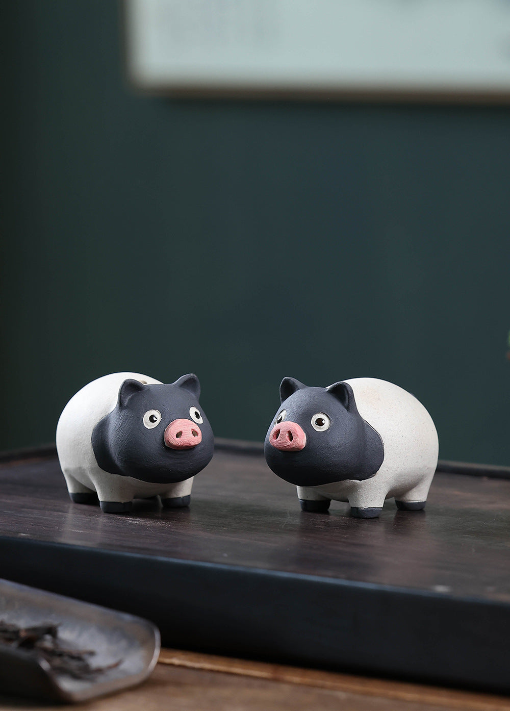 Roaring Gongtang purple sand tea pet pig ornament boutique can raise Jingtang pig personalized tea play tea table tea table tea set accessories