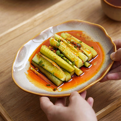 Gohobi Vintage Kiln-Change Irregular Plate