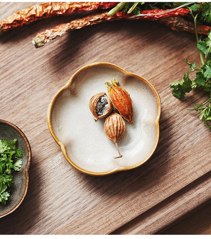 Gohobi Kiln-Change Glazed Sauce Dish