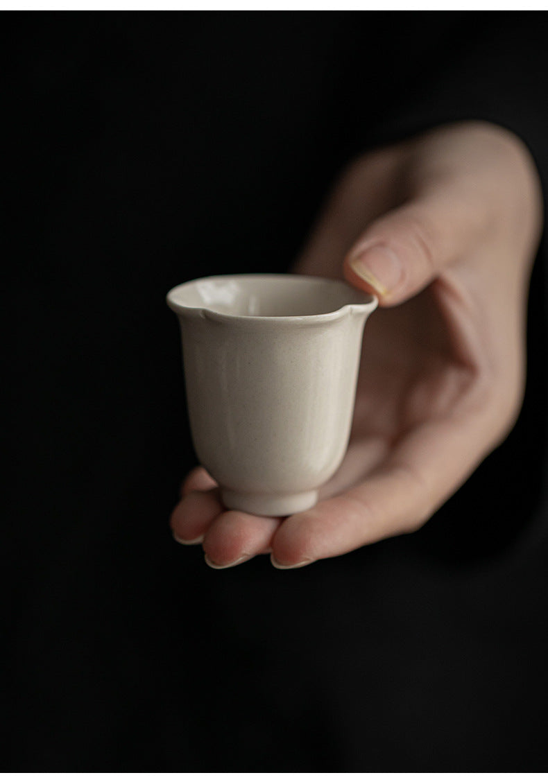 Gohobi Japanese Grass Ash Glaze Handmade Master Cup