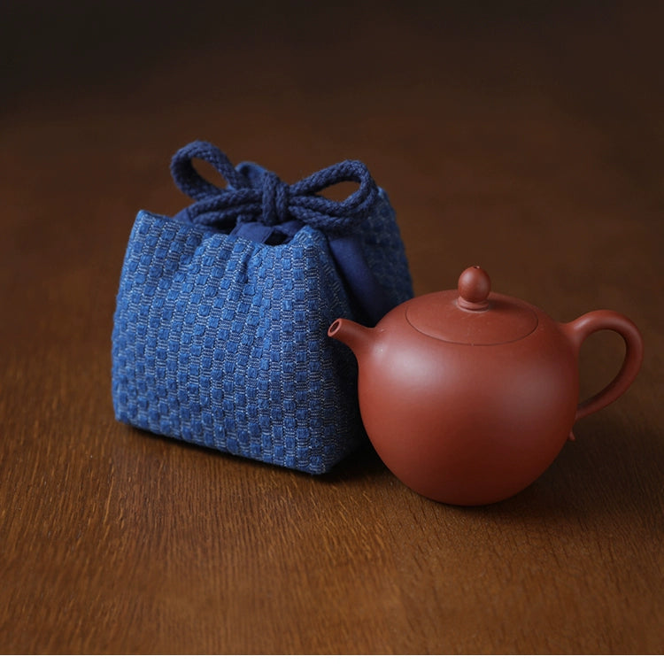 Gohobi Denim Small Teaware Storage Travel Bag