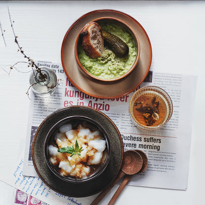 Gohobi Kiln-Change Ceramic Dessert & Soup Bowl