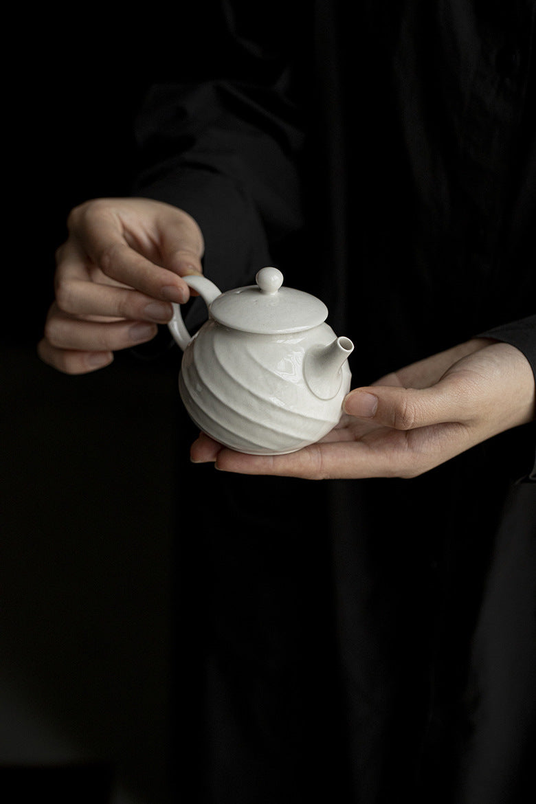 Gohobi Japanese-Style Grass Ash Glaze Teapot