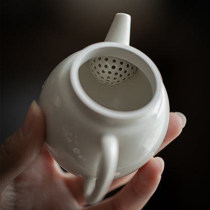 Gohobi Japanese Grass Ash Glaze Handmade Teapot