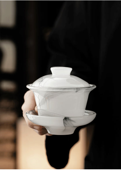 Gohobi Ancient Glazed Three-Talented Cover Gaiwan