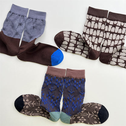 Gohobi Japanese-Inspired Embossed Socks