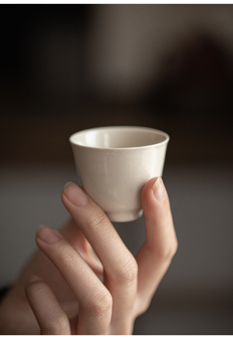 Gohobi Japanese Grass Ash Glaze Handmade Master Cup