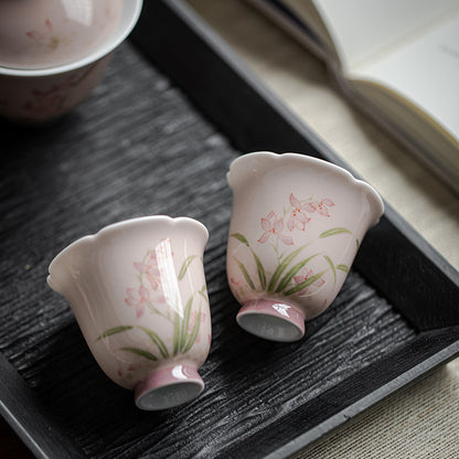 Gohobi Hand-Painted Orchid Master Cup