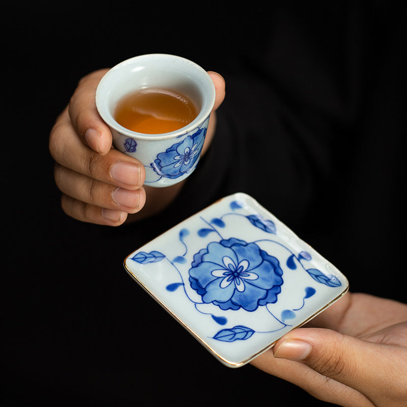 Gohobi Blue and White Porcelain Coaster