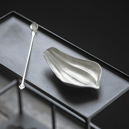 Gohobi Handmade Zen Tea Scoop with Lotus Chaze