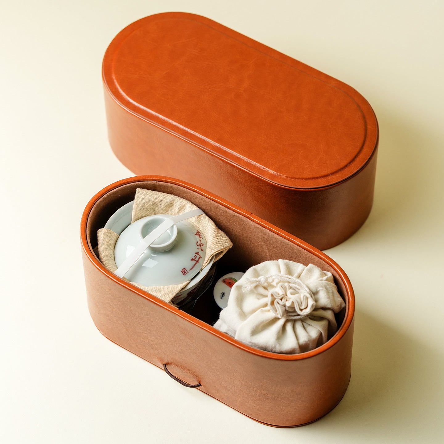 Gohobi Hand-Painted Travel Gongfu Tea Set